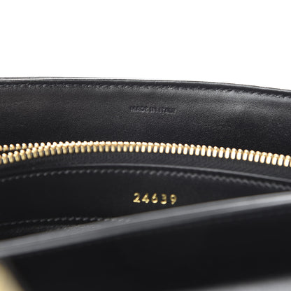 Celine Satinated Calfskin Small 16 Top Handle Bag Black 9 of 11