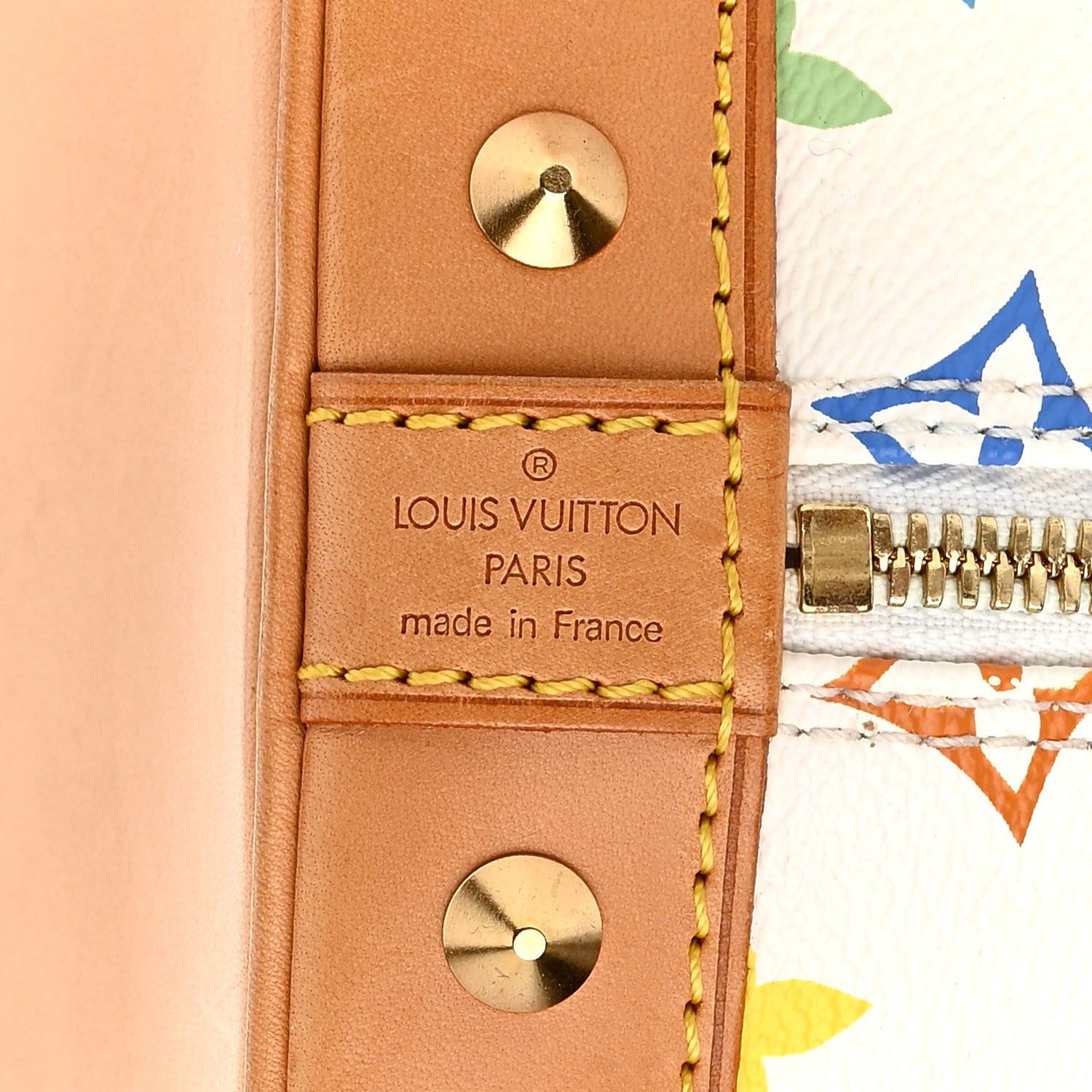Louis Vuitton Monogram Multicolor Alma White 6 of 9