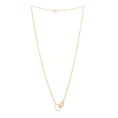 Cartier 18K Yellow Gold Interlocking LOVE Necklace 3 of 6