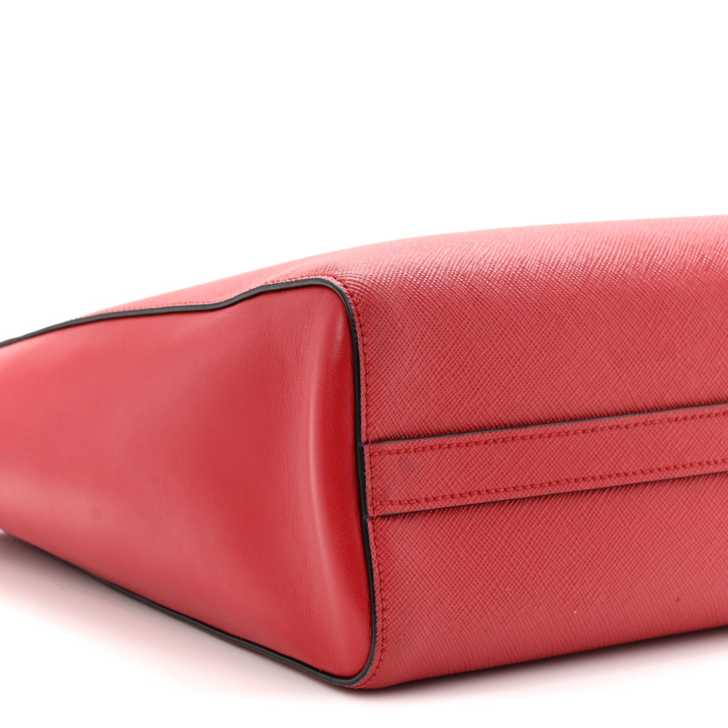 Prada Saffiano Soft Calfskin Tote Fuoco 9 of 11