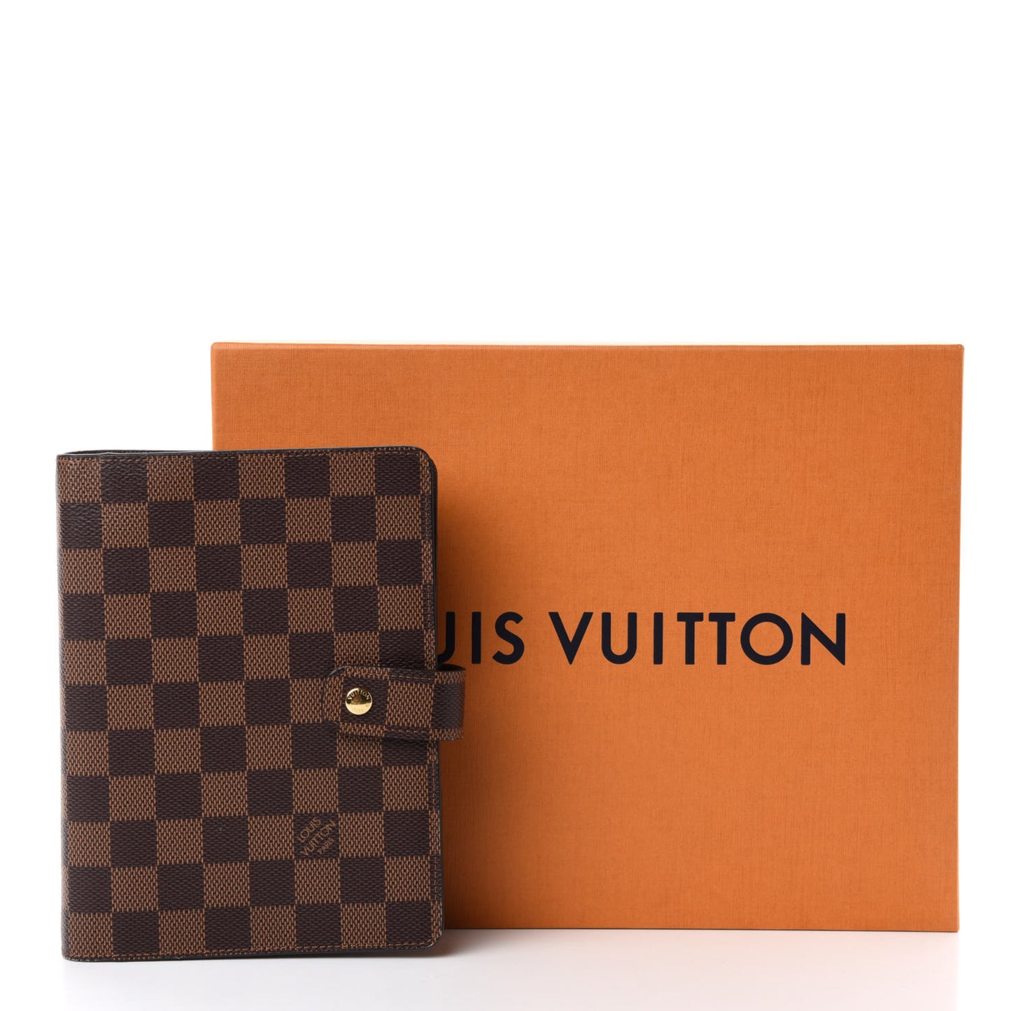 Damier Ebene Medium Ring Agenda Cover
