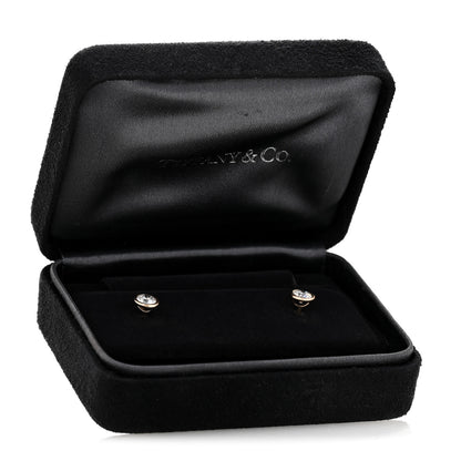 Tiffany 18K Rose Gold Diamond .66ctw Elsa Peretti Diamonds By The Yard Earrings 5 of 5