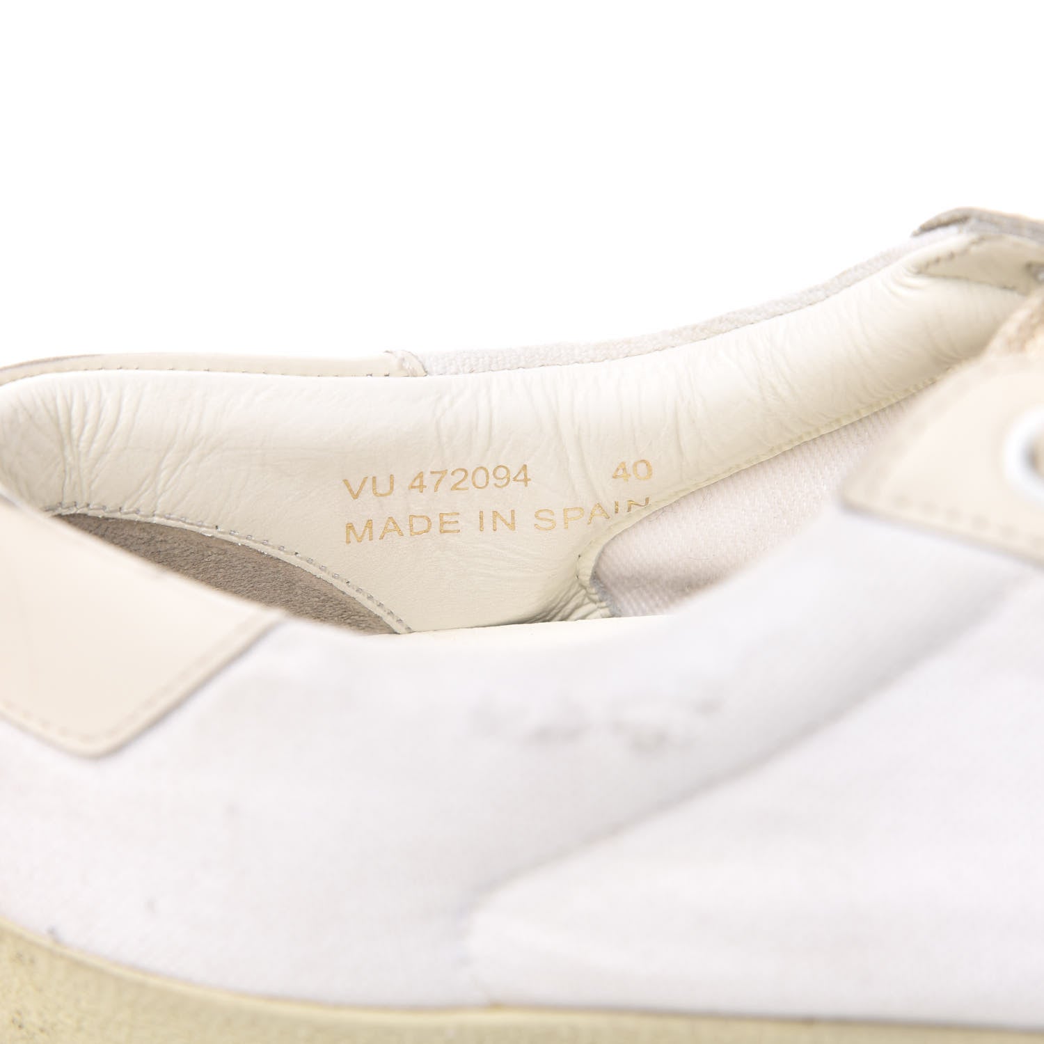 Saint Laurent Distressed Canvas Court Classic Sneakers 40 White 9 of 10