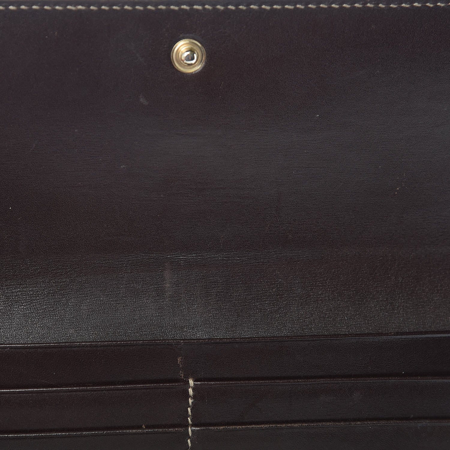 Gucci Patent Monogram Continental Wallet Brown 10 of 12