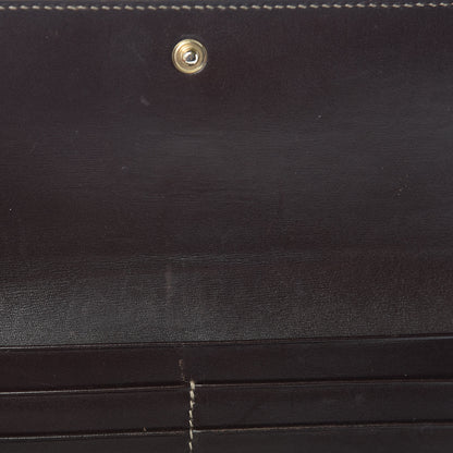Gucci Patent Monogram Continental Wallet Brown 10 of 12