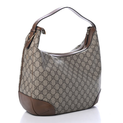 Gucci GG Supreme Monogram Margaux Calfskin Medium Nice Hobo Beige Ebony Acero 2 of 4