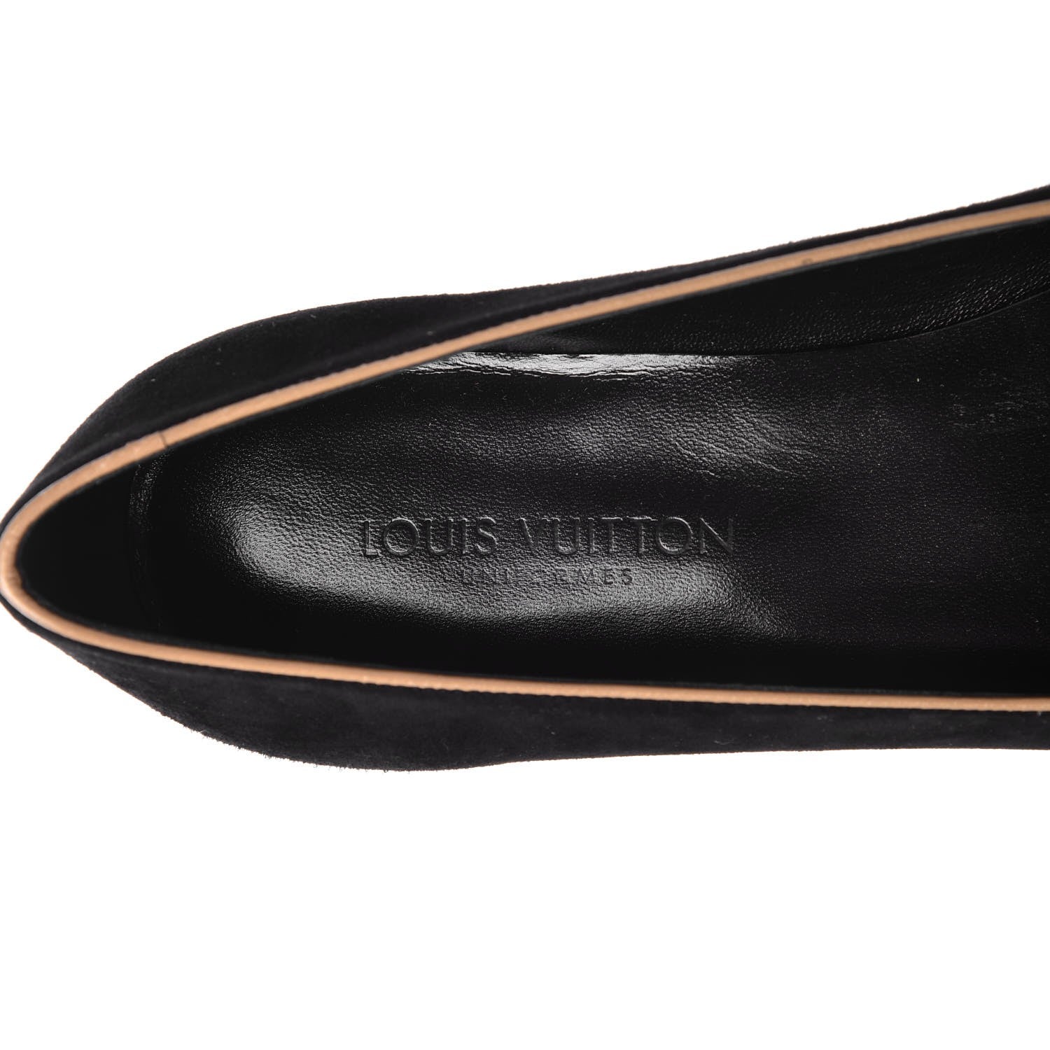 Louis Vuitton Suede Uniformes Bow Flat Loafers 36.5 Black 8 of 9