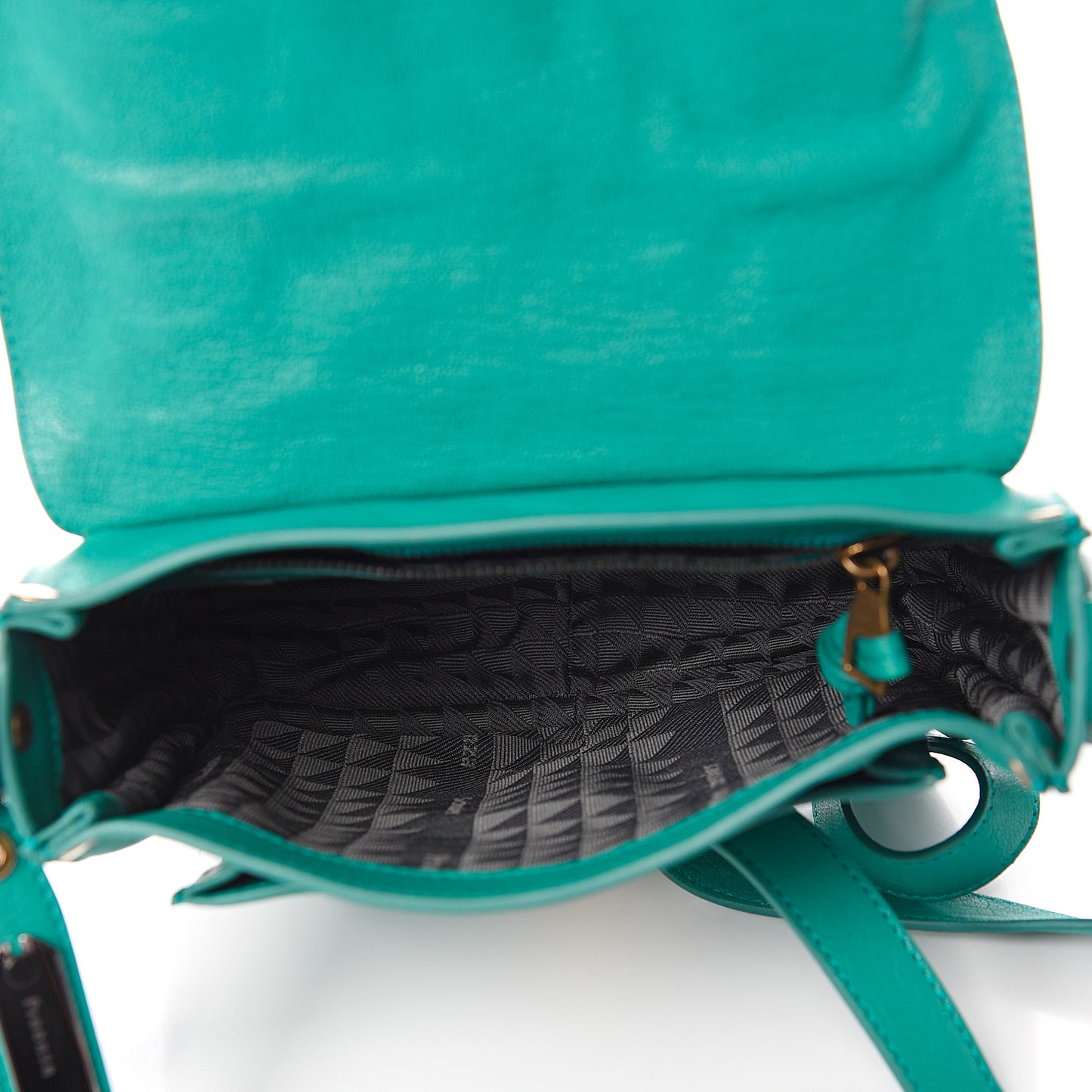 Lambskin PS1 Mini Pouch Messenger Bag Aqua