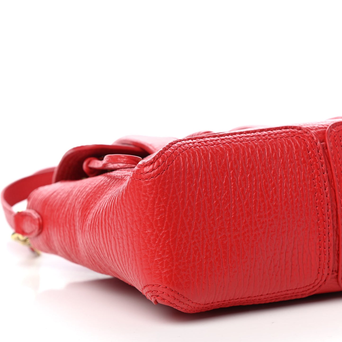 Textured Calfskin Mini Pashli Satchel Red