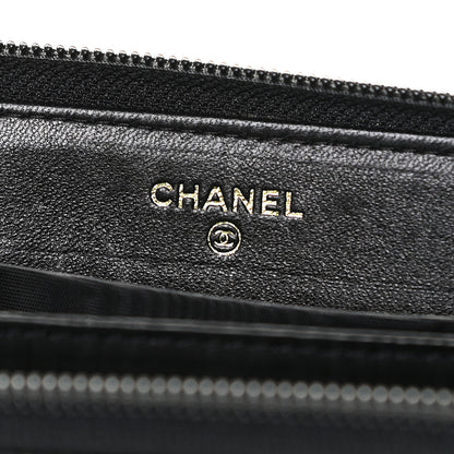 Chanel Caviar Large Timeless CC Zip Around Wallet Black 6 of 13