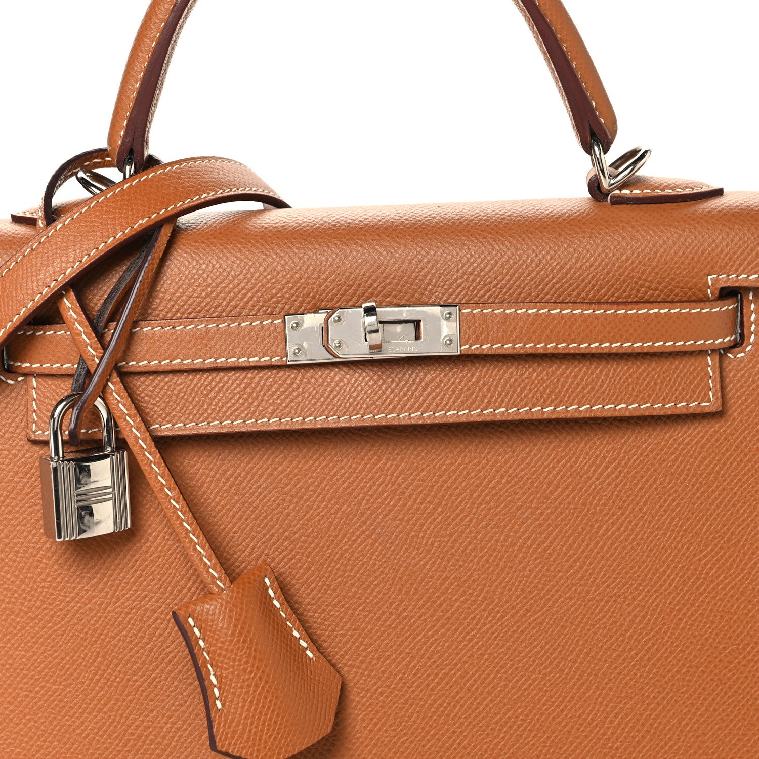 Hermes Epsom Kelly Sellier 25 Gold 8 of 12