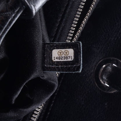 Chanel Glazed Calfskin Small On The Road Zip Tote Black 7 of 7