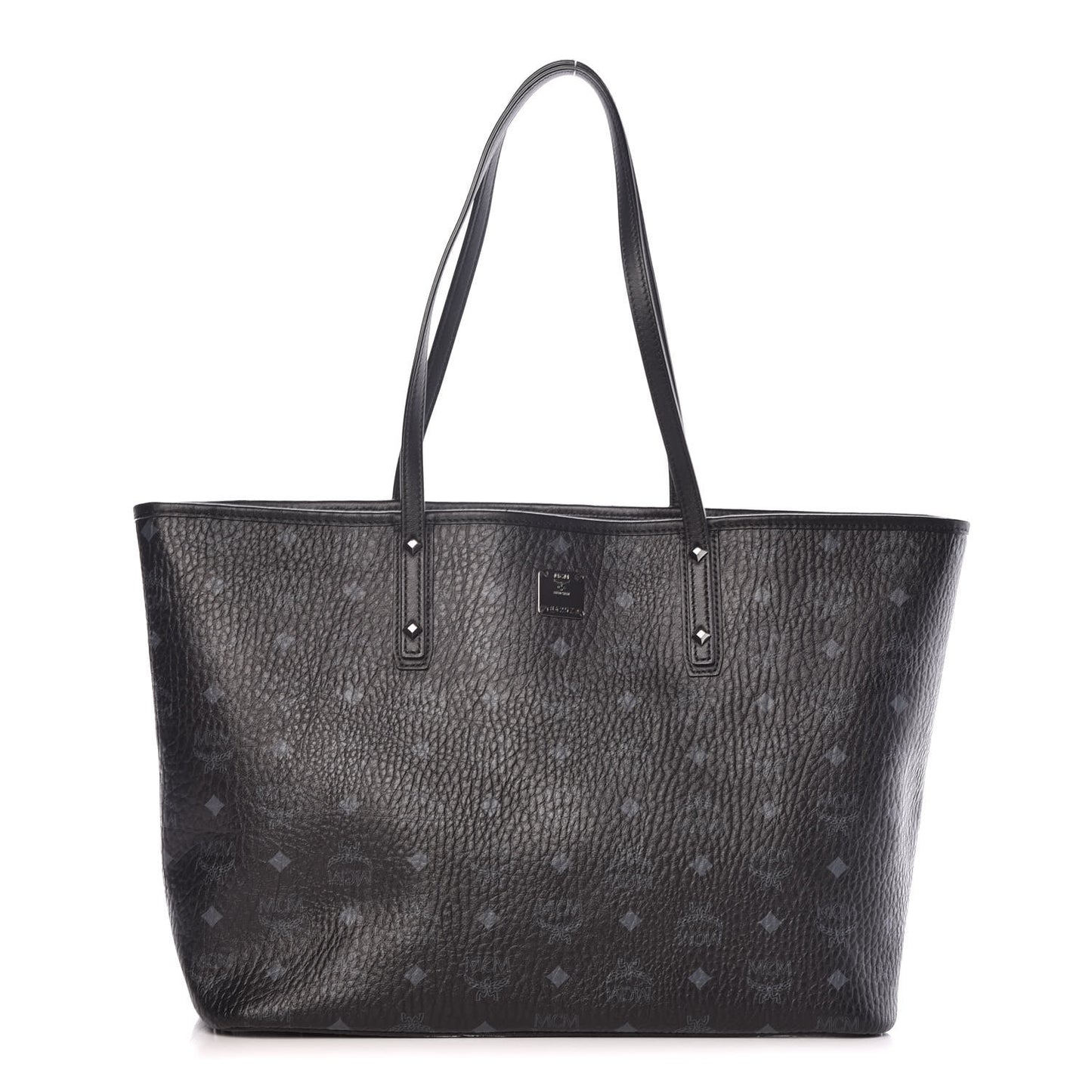 Visetos Medium Anya Zip Top Shopper Tote Black