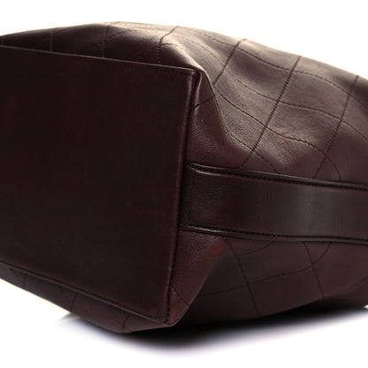 Chanel Calfskin Quilted Small On My Shoulder Drawstring Bag Brown 11 of 14