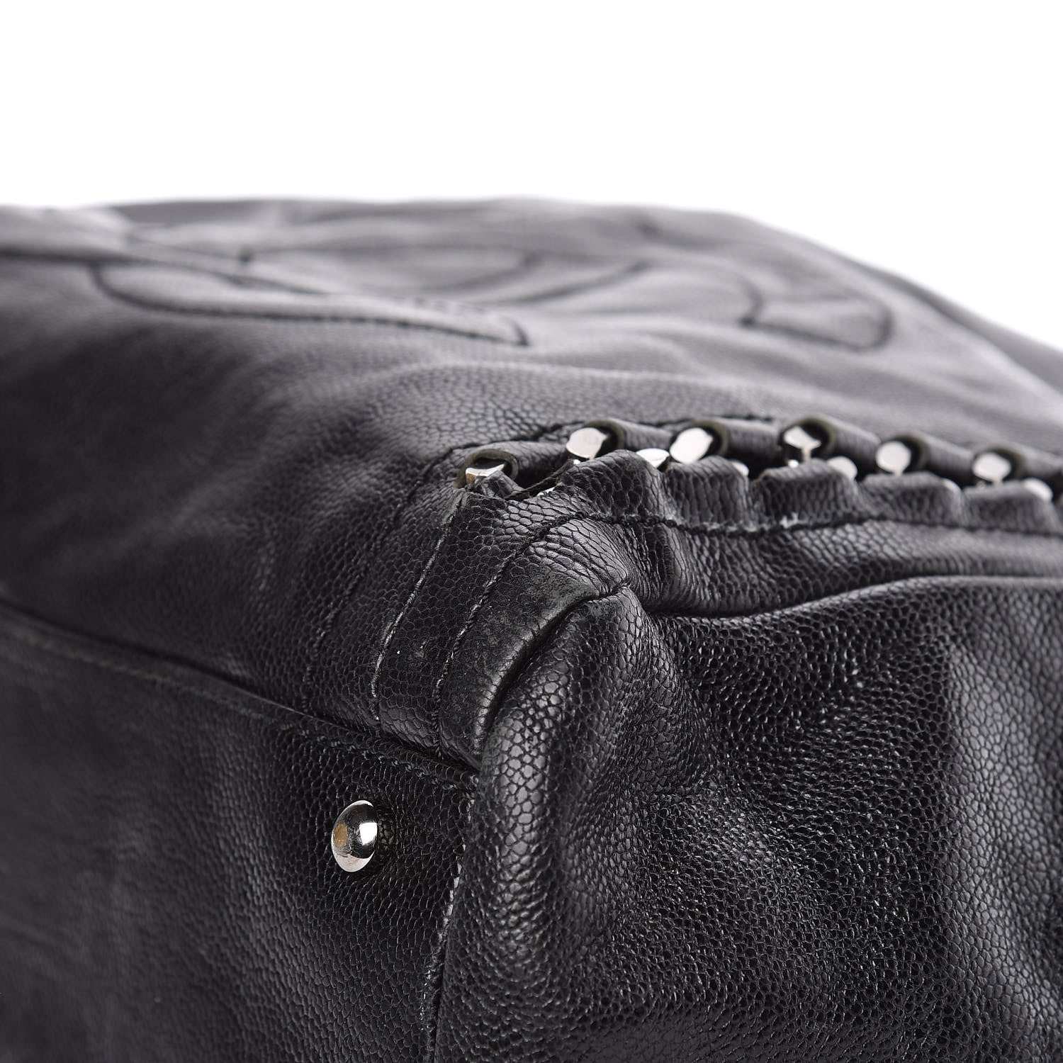 Chanel Glazed Calfskin Large Modern Chain Tote Black 21 of 27