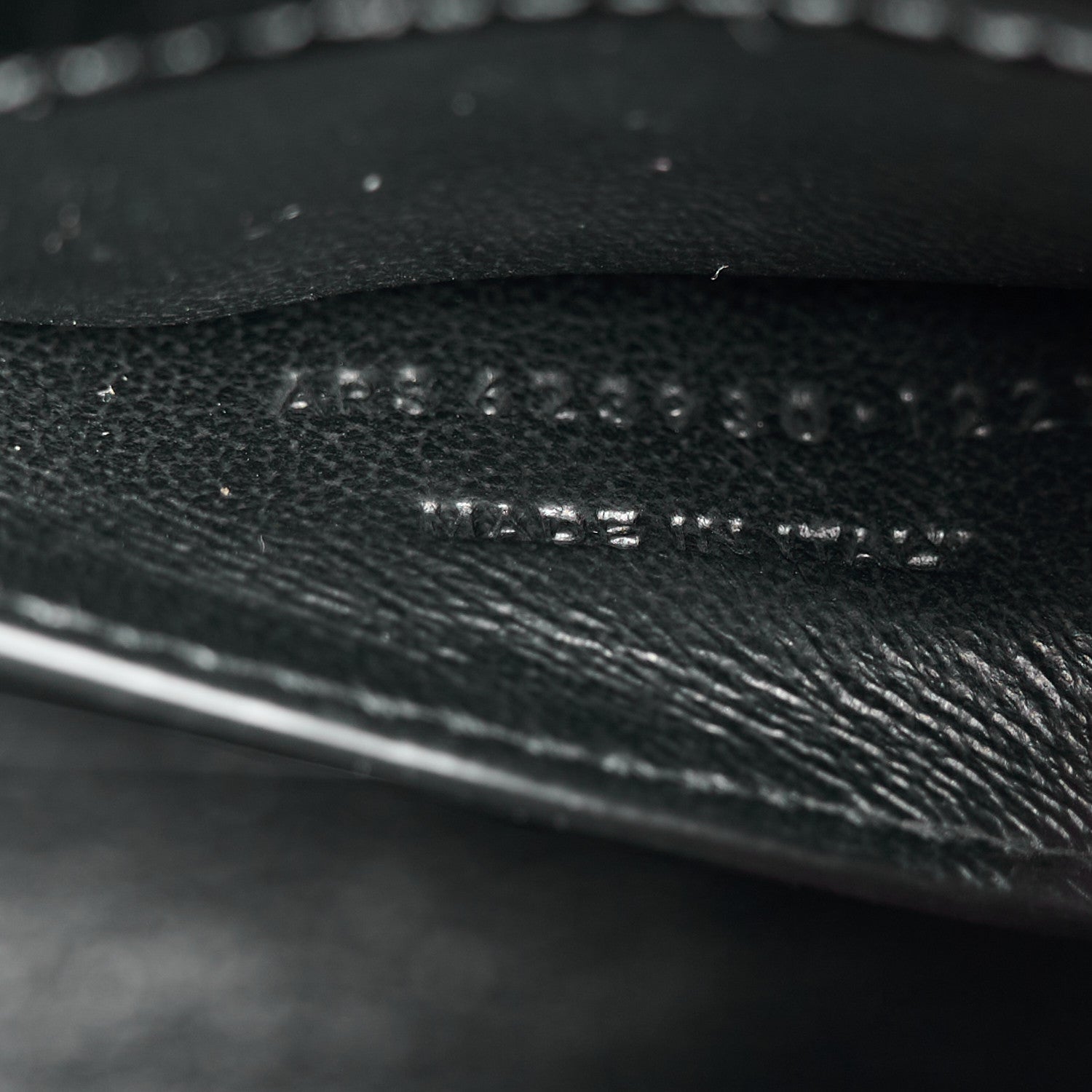 Saint Laurent Calfskin Crocodile Embossed Mini Classic Monogram Cassandra Top Handle Black 7 of 11