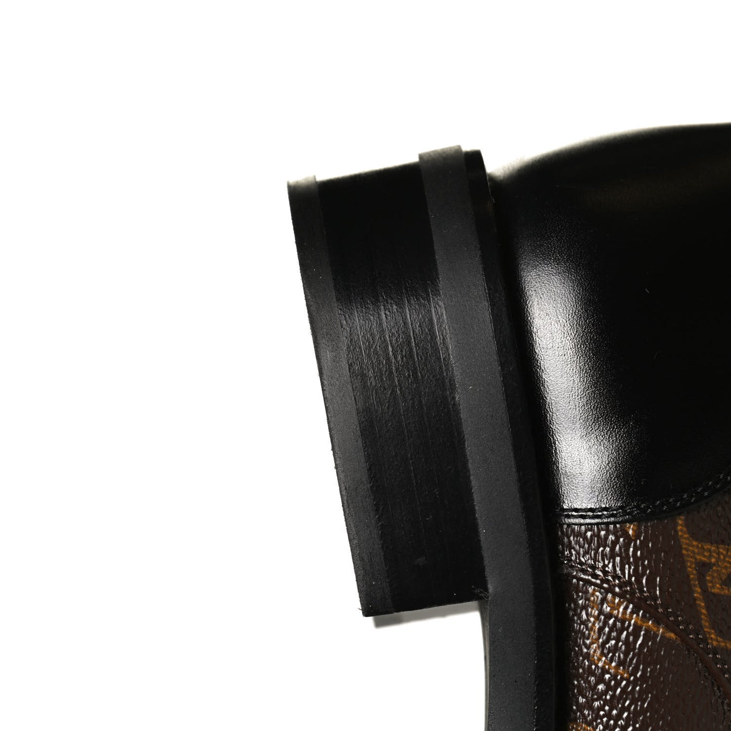 Calfskin Monogram Wonderland Flat Ranger Boots 37 Black