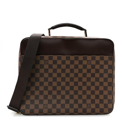 Louis Vuitton Damier Ebene Porte Ordinateur Sabana Computer Case 1 of 9