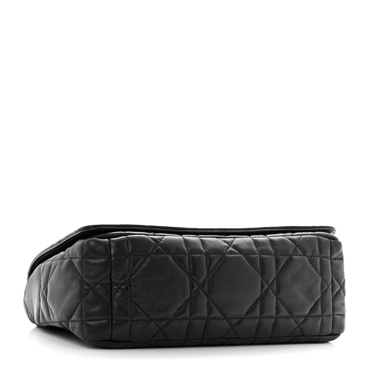 Christian Dior Calfskin Macrocannage Medium Caro Bag Black 4 of 11