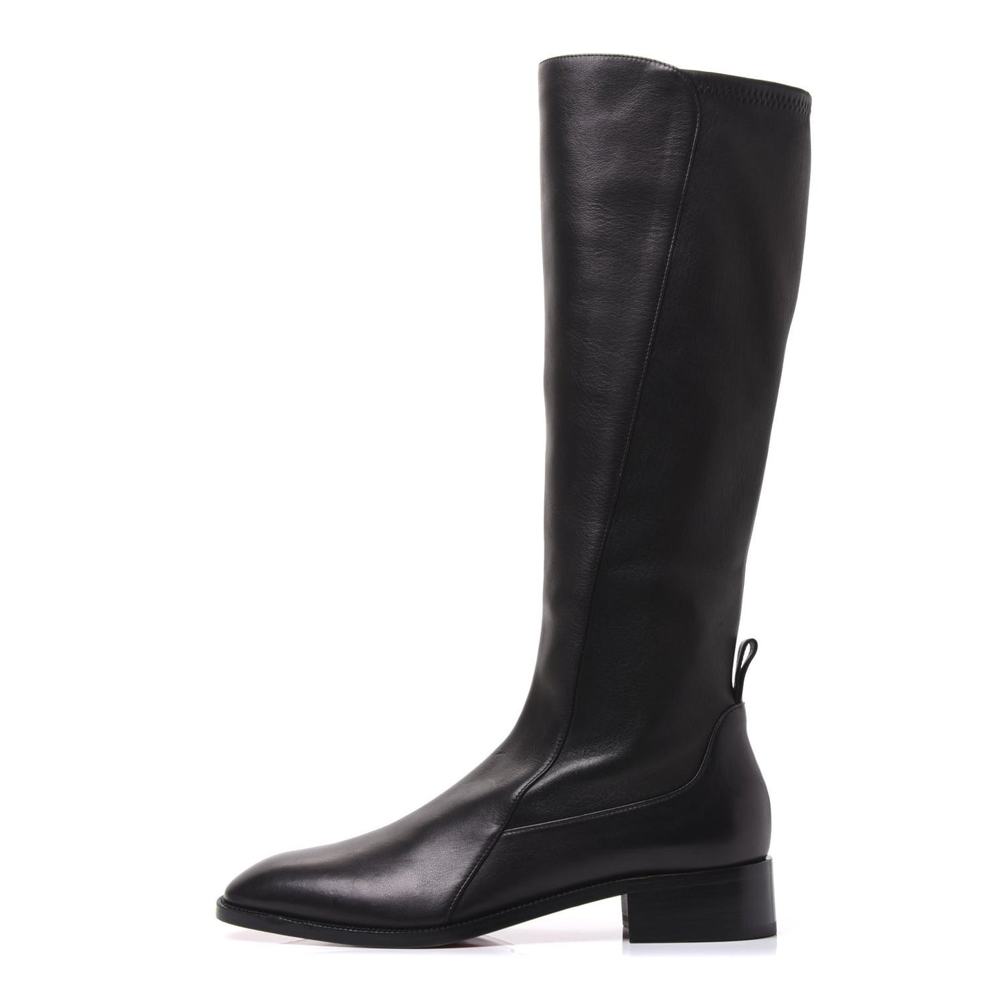 Nappa Tagastretch Flat Knee Boots 39 Black