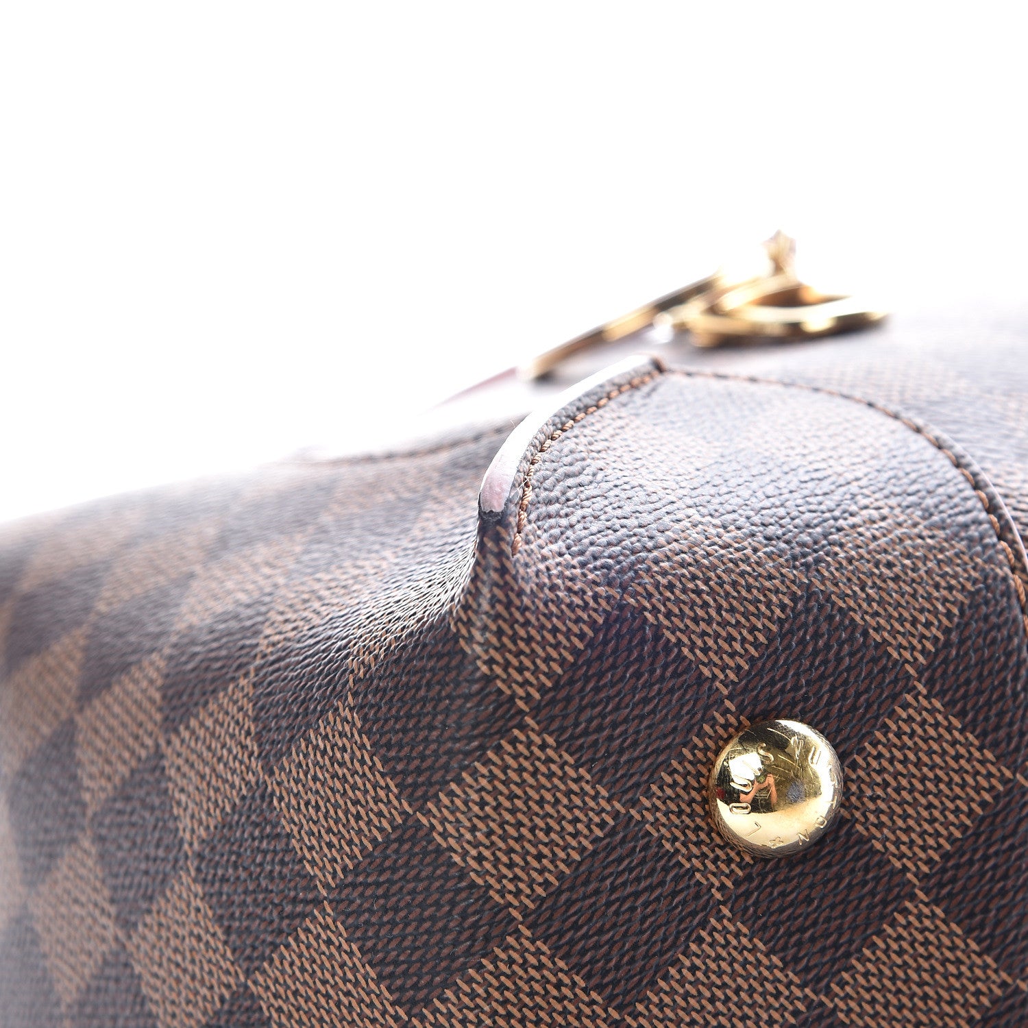 Louis Vuitton Damier Ebene Caissa Hobo Rose Ballerine 11 of 18