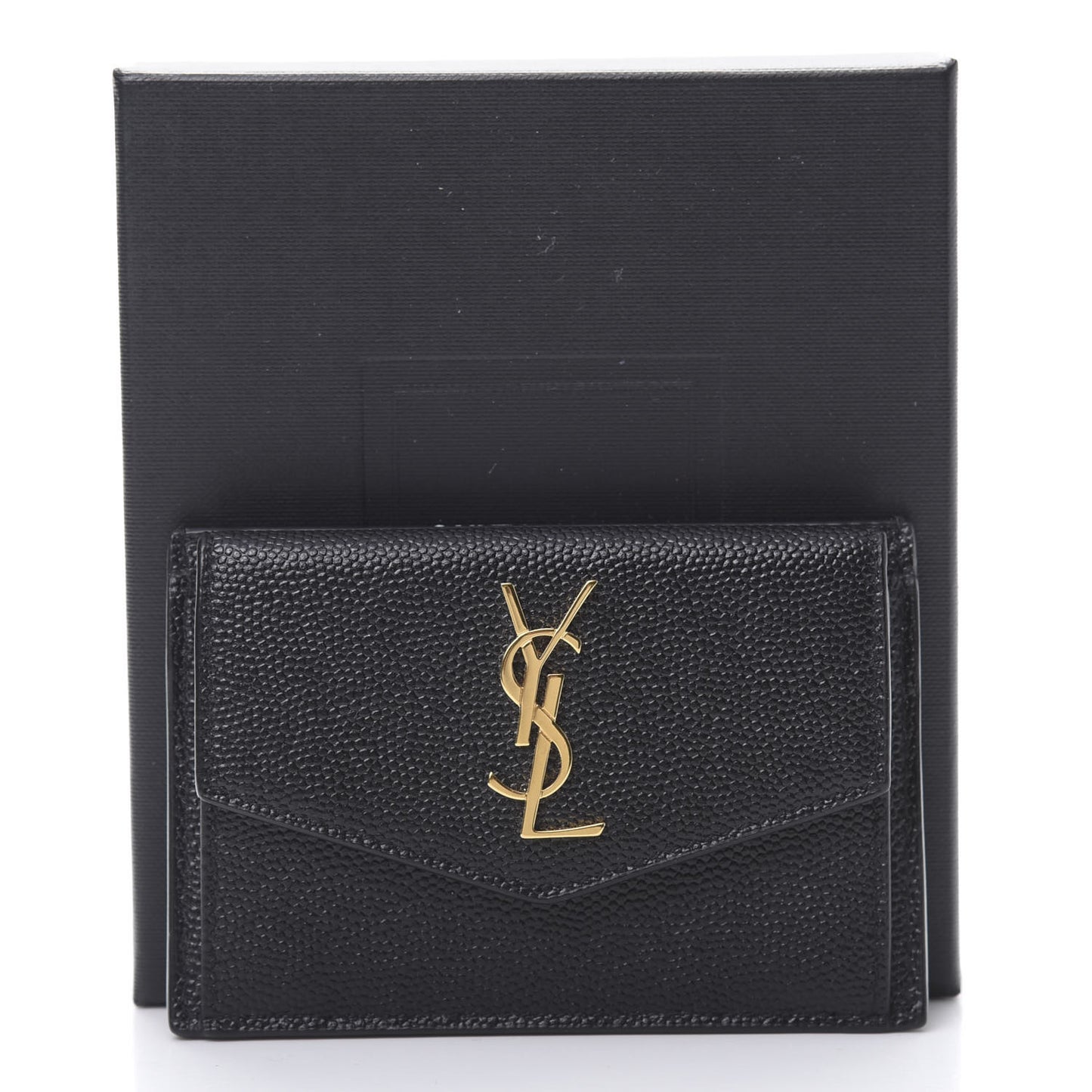 Grain De Poudre Uptown Monogram Card Case Black
