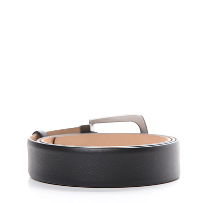 Chanel Calfskin Belt 95 38 Black 2 of 8