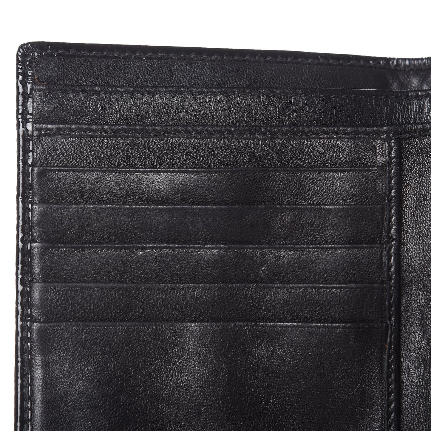 Patent Y-Mail French Wallet Black