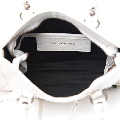 Balenciaga Agneau Classic Hardware Nano City White 4 of 9