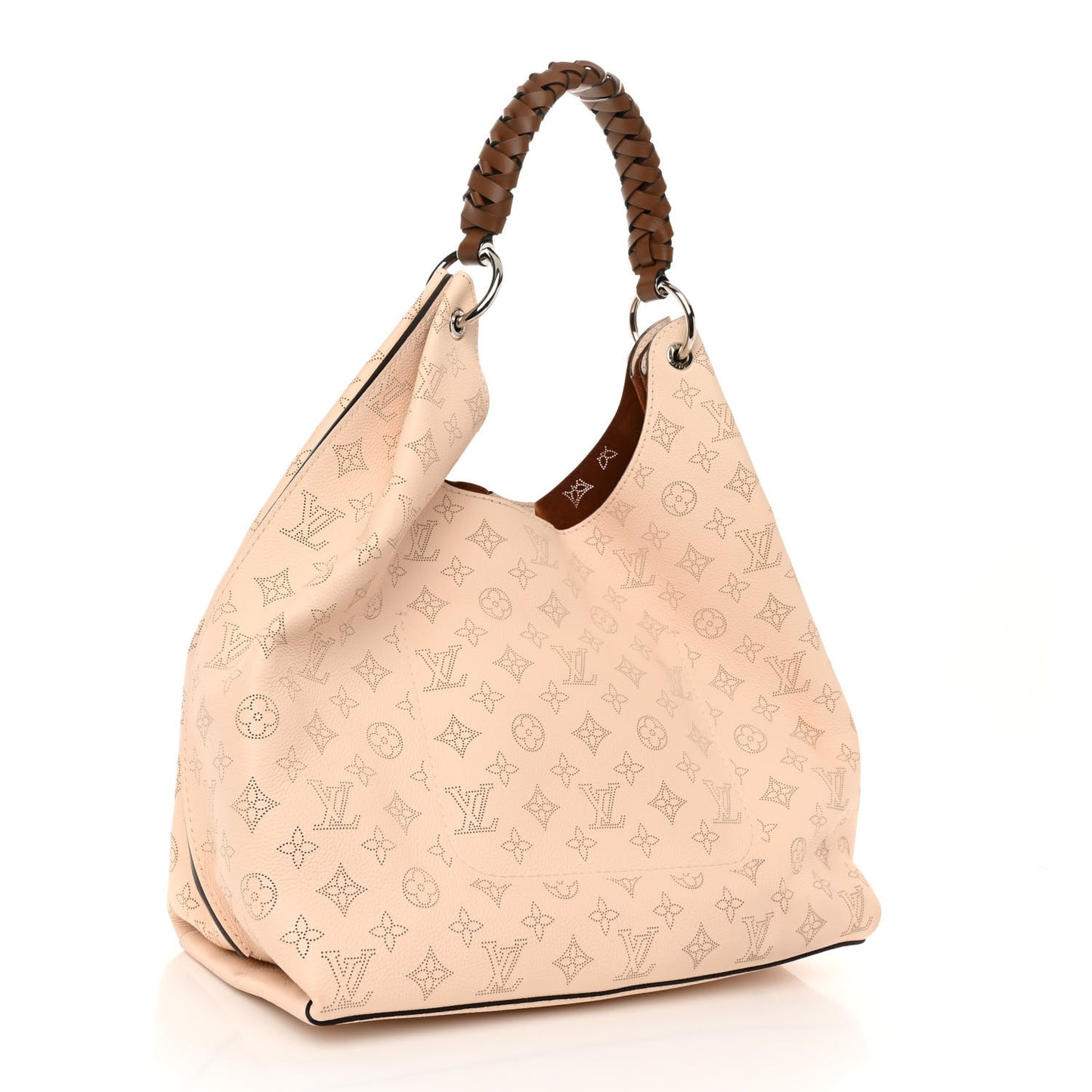 LOUIS VUITTON Mahina Carmel Hobo Creme