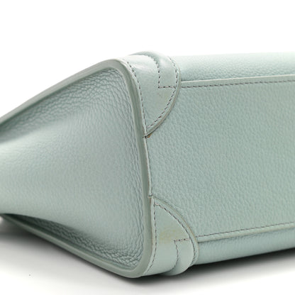 Celine Drummed Calfskin Nano Luggage Almond 11 of 14