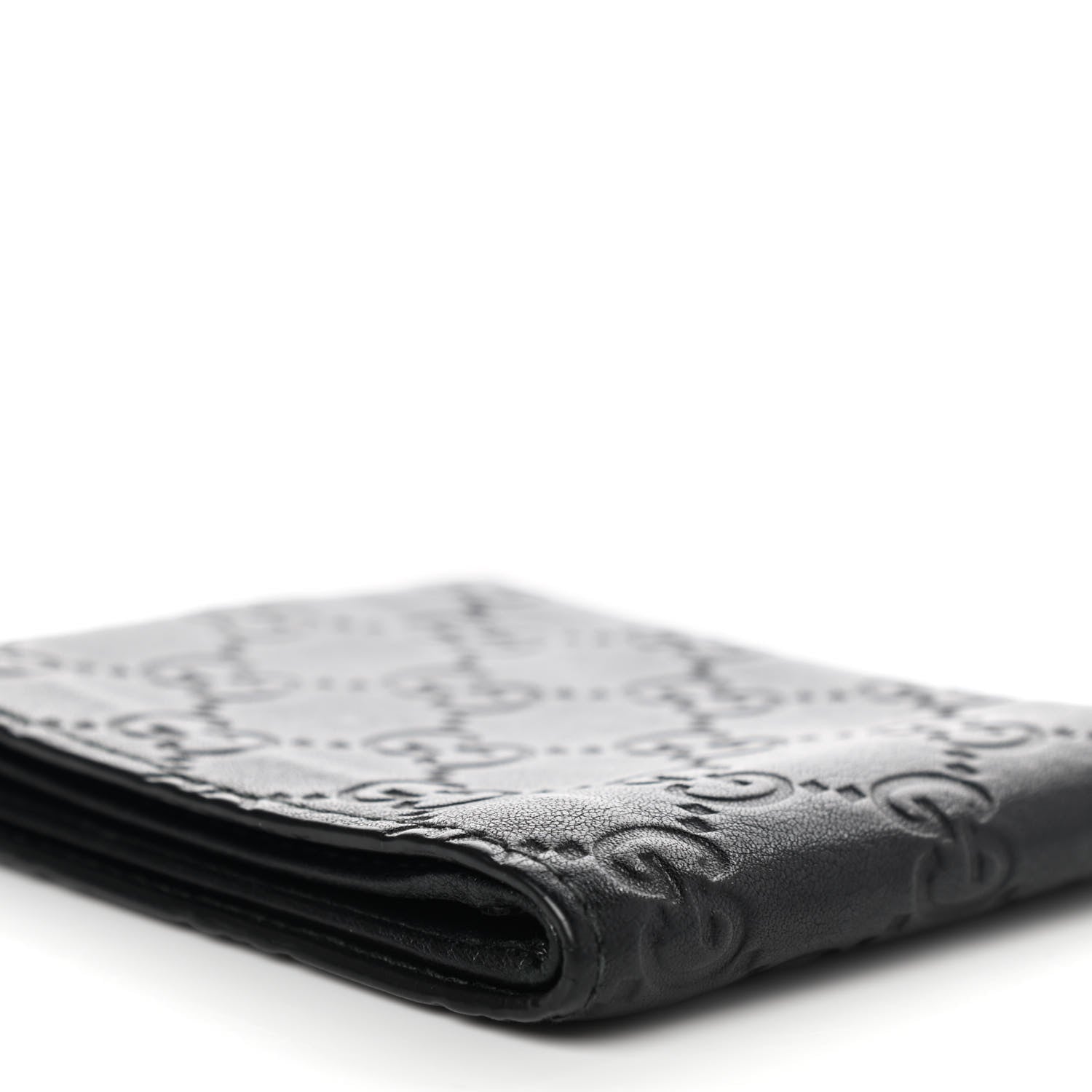 Gucci Guccissima Bi-Fold Wallet Black 10 of 12