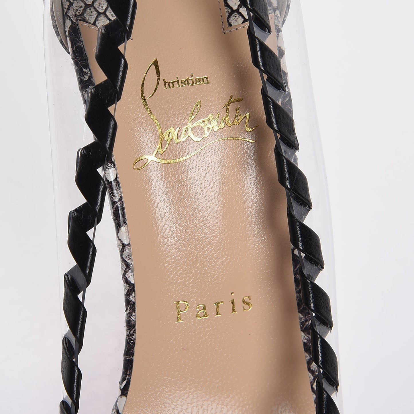 Watersnake Printed Nappa PVC Hargaret 120 Pumps 38.5 Roccia