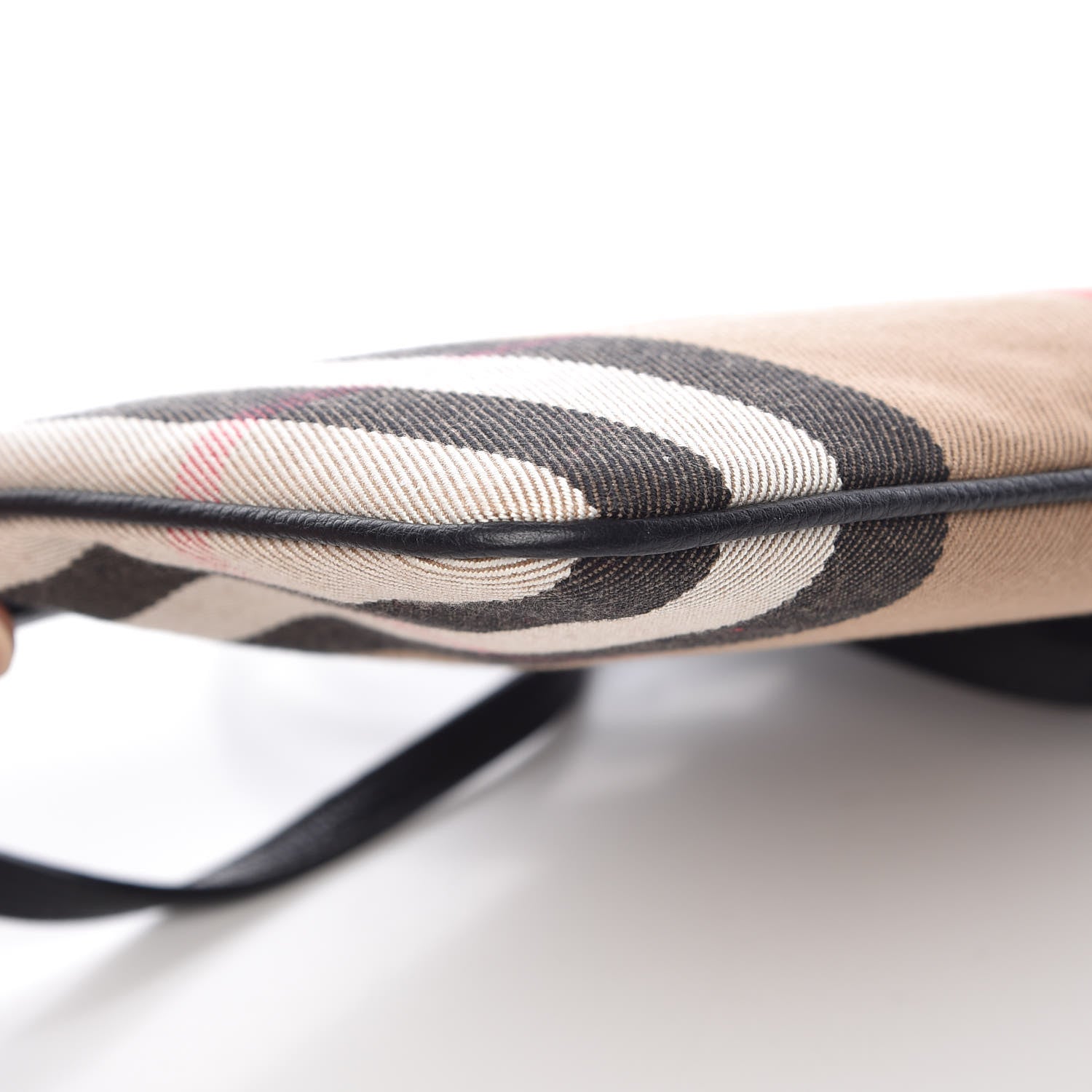 Burberry House Check Derby Peyton Crossbody Clutch Bag Black 9 of 10