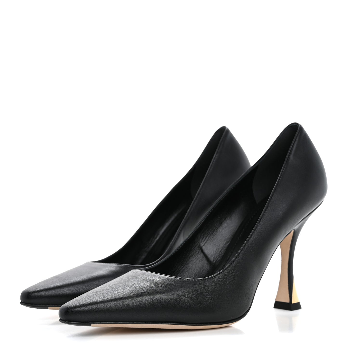 Lambskin Sparkle Pumps 38.5 Black