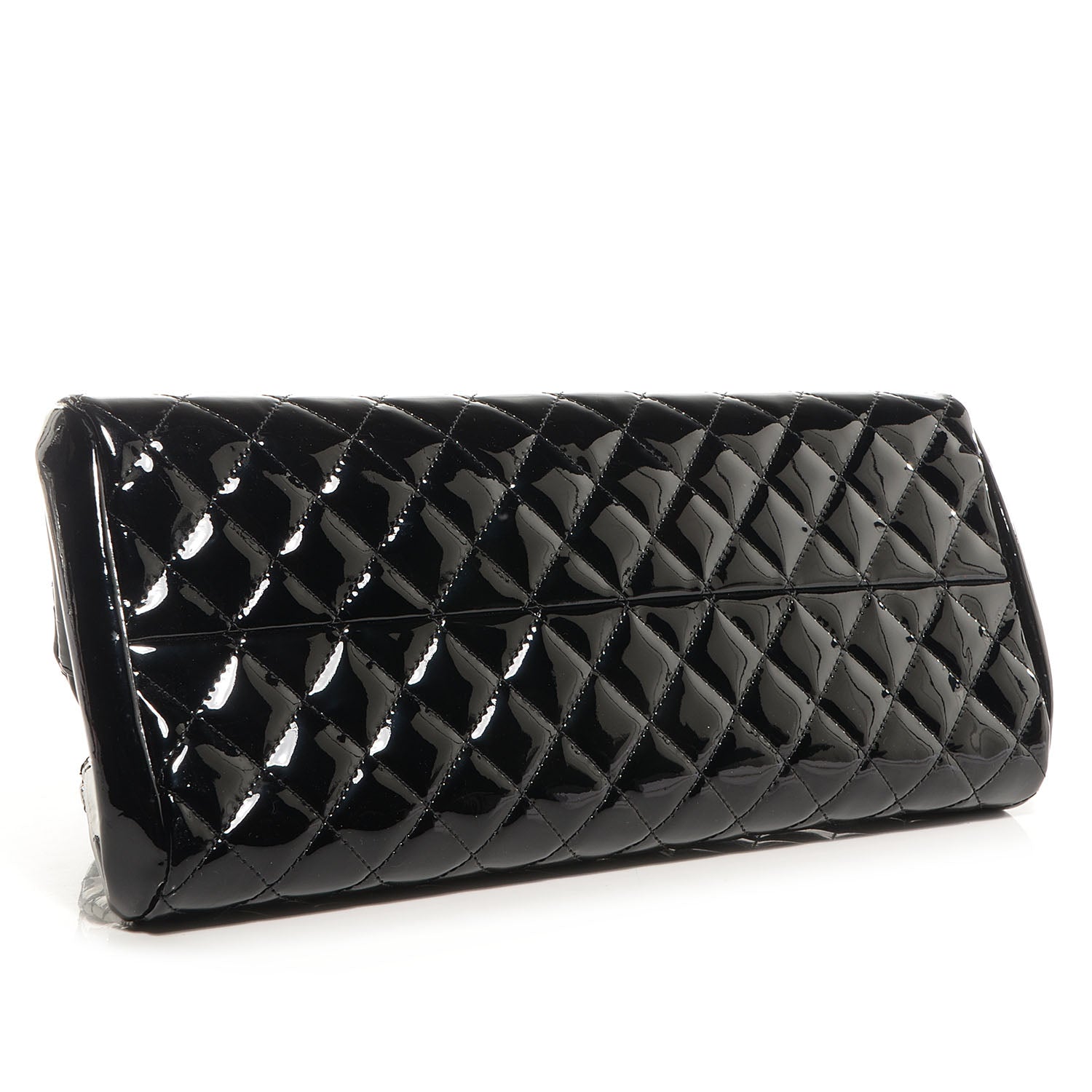 Chanel Patent Quilted Medium Just Mademoiselle Black 4 of 8