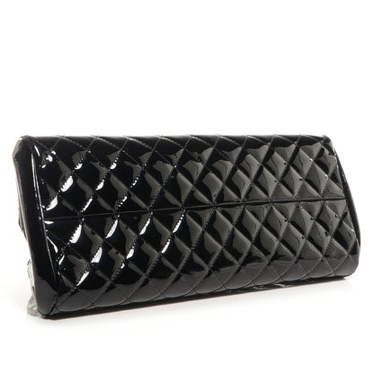 Chanel Patent Quilted Medium Just Mademoiselle Black 4 of 8