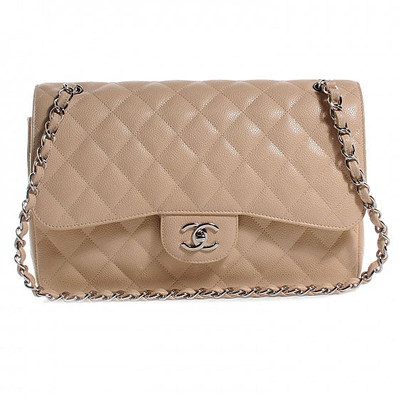 Chanel Caviar Jumbo Double Flap Beige Clair 1 of 7