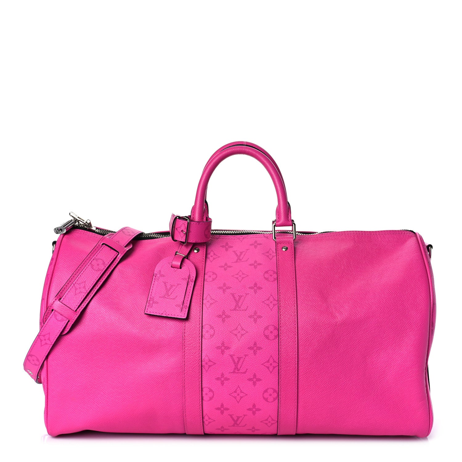 Louis Vuitton Taigarama Keepall Bandouliere 50 Fuchsia 1 of 8