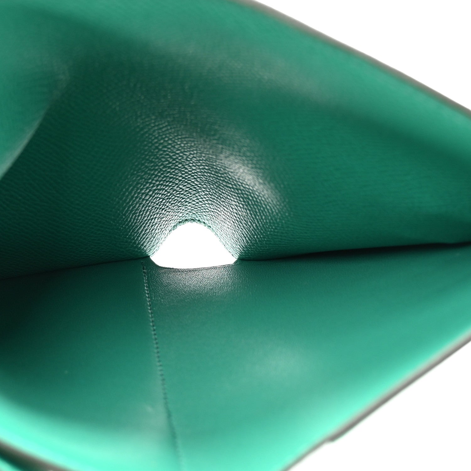 Hermes Epsom Shiny Alligator Kelly Medium Wallet Vert Jade 5 of 10