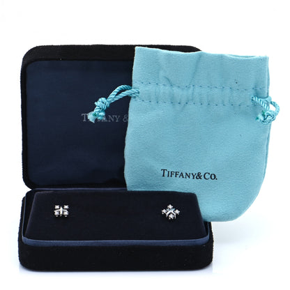 Tiffany Platinum Diamond Schlumberger Lynn Earrings 6 of 6