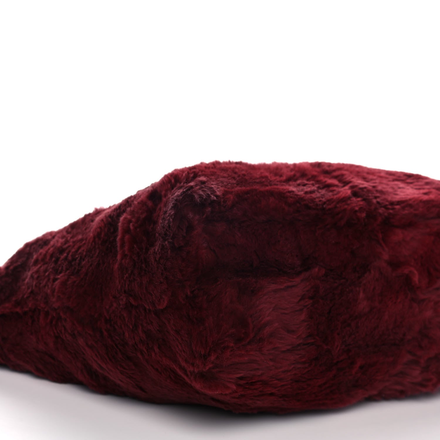 Chanel Rabbit Fur Shoulder Bag Burgundy 9 of 15