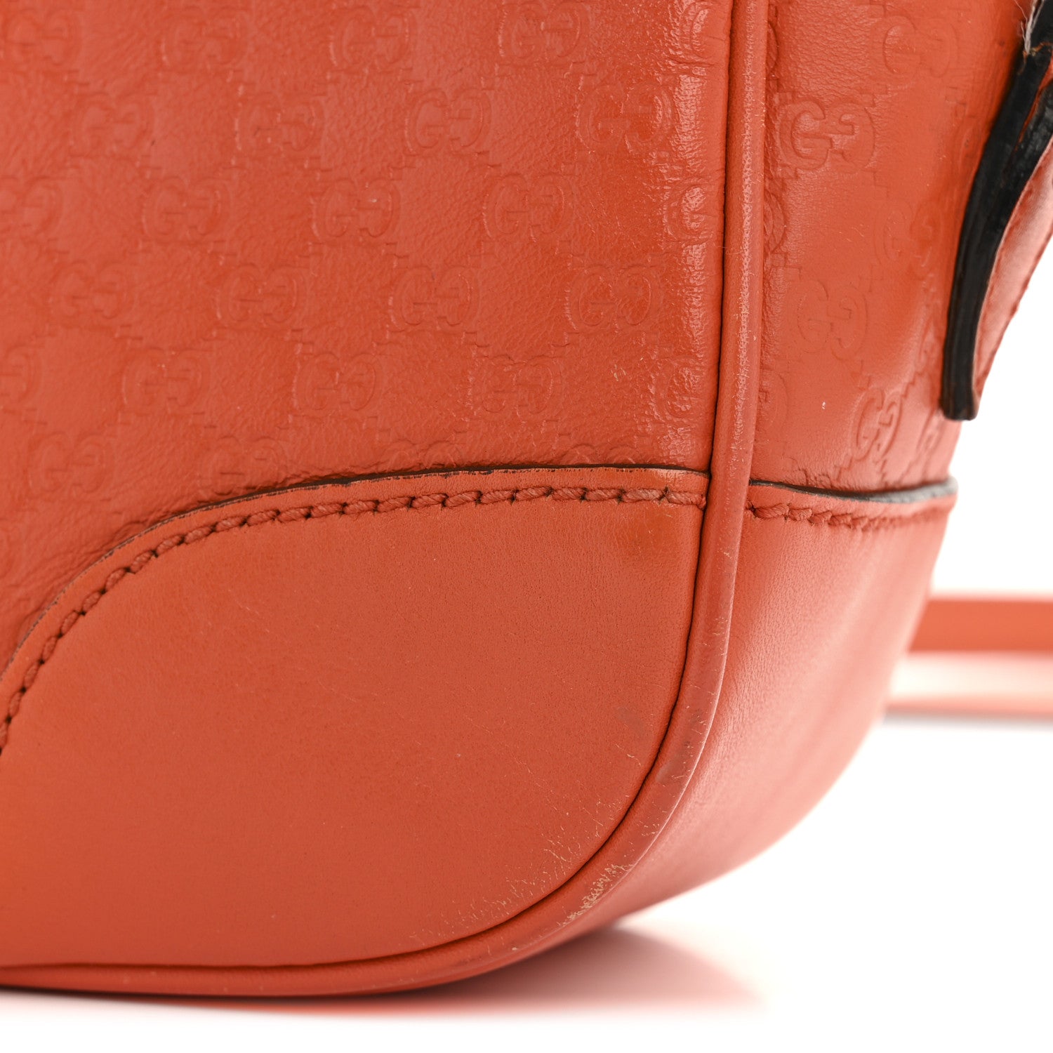 Gucci Soft Microguccissima Mini Bree Messenger Bag Sun Orange 13 of 13