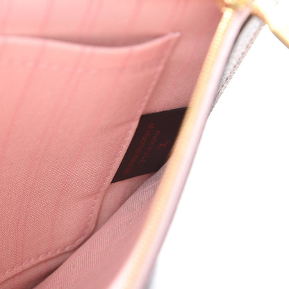 Louis Vuitton Damier Ebene Neverfull MM GM Pochette Rose Ballerine 6 of 7