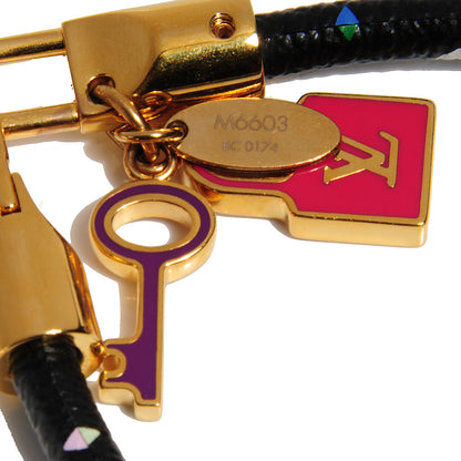Louis Vuitton Monogram Multicolor Luck It Bracelet 19 Black 4 of 5