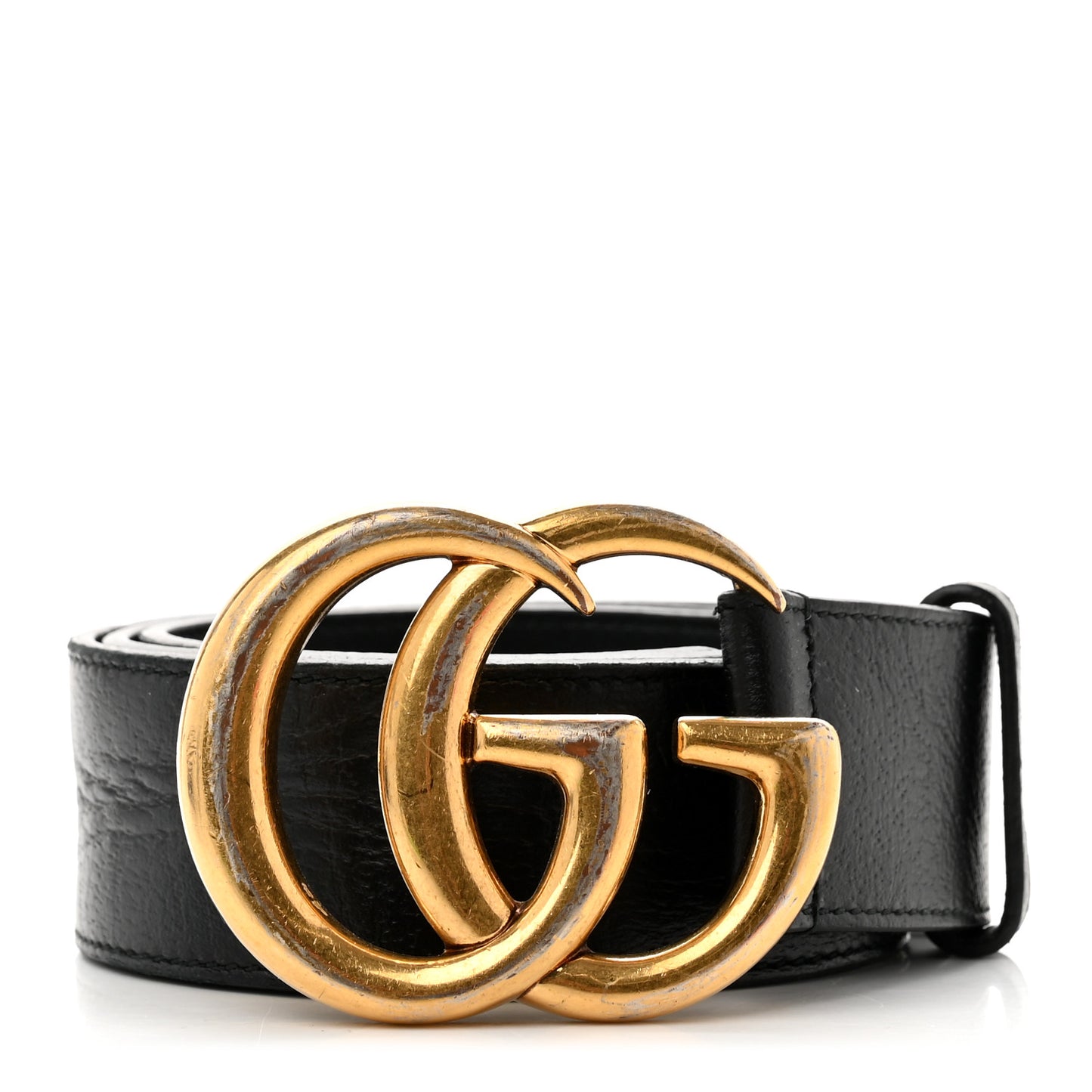 Textured Calfskin Double G 40mm Belt 80 32 Black