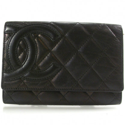 Chanel Calfskin Quilted Cambon Flap Wallet Black 1 of 9