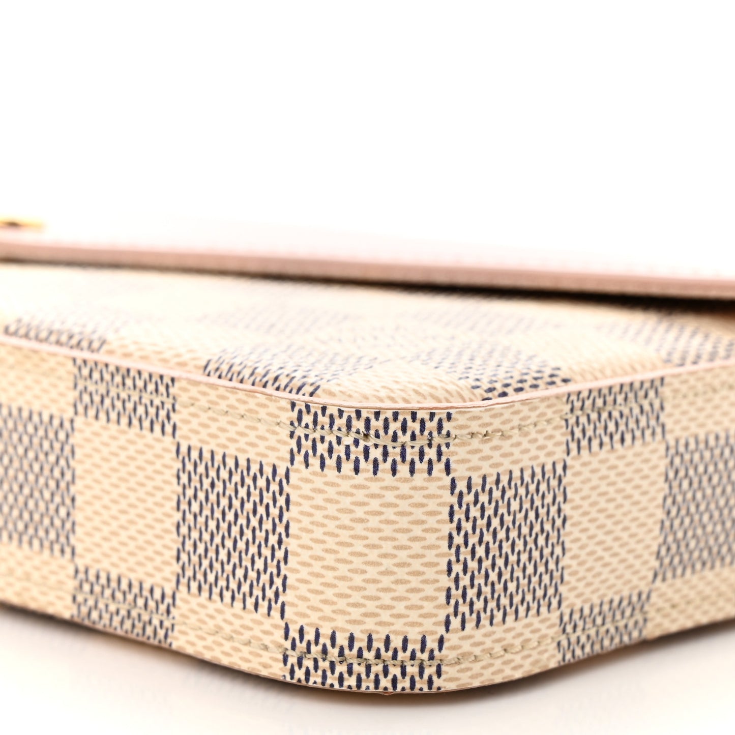 Damier Azur Calfskin Pochette Felicie Eau De Rose