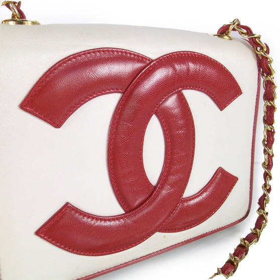 Chanel Lambskin CC Flap Bag White 8 of 12