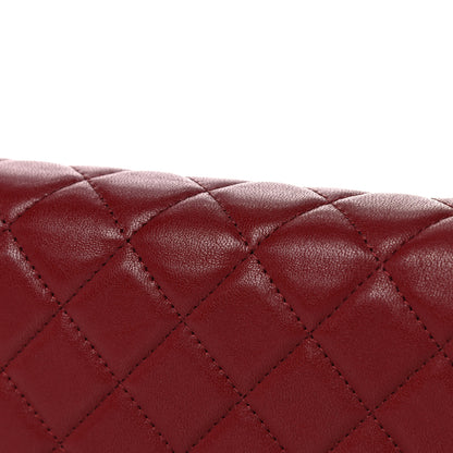 Chanel Lambskin Quilted Infinity Wallet On Chain WOC Burgundy 12 of 13